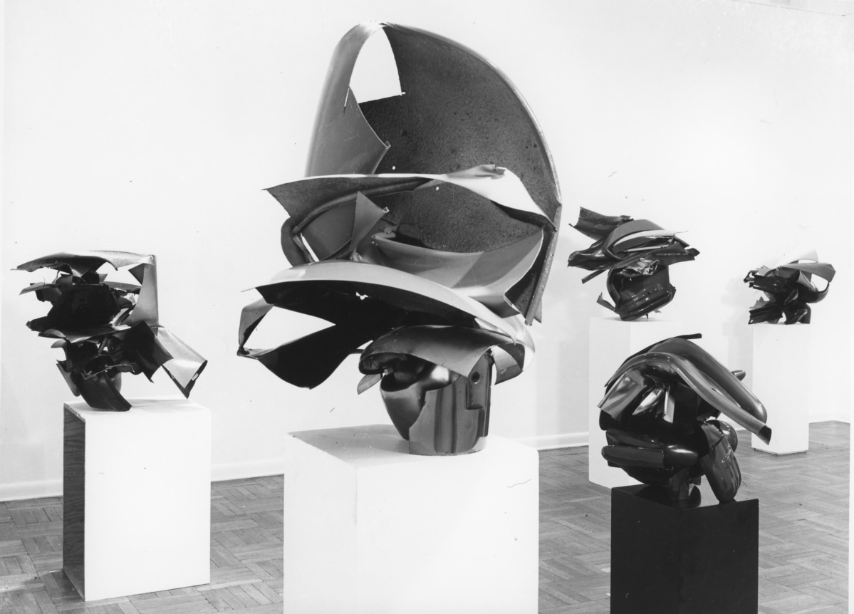 Installation view, John Chamberlain, 4 EAST 77