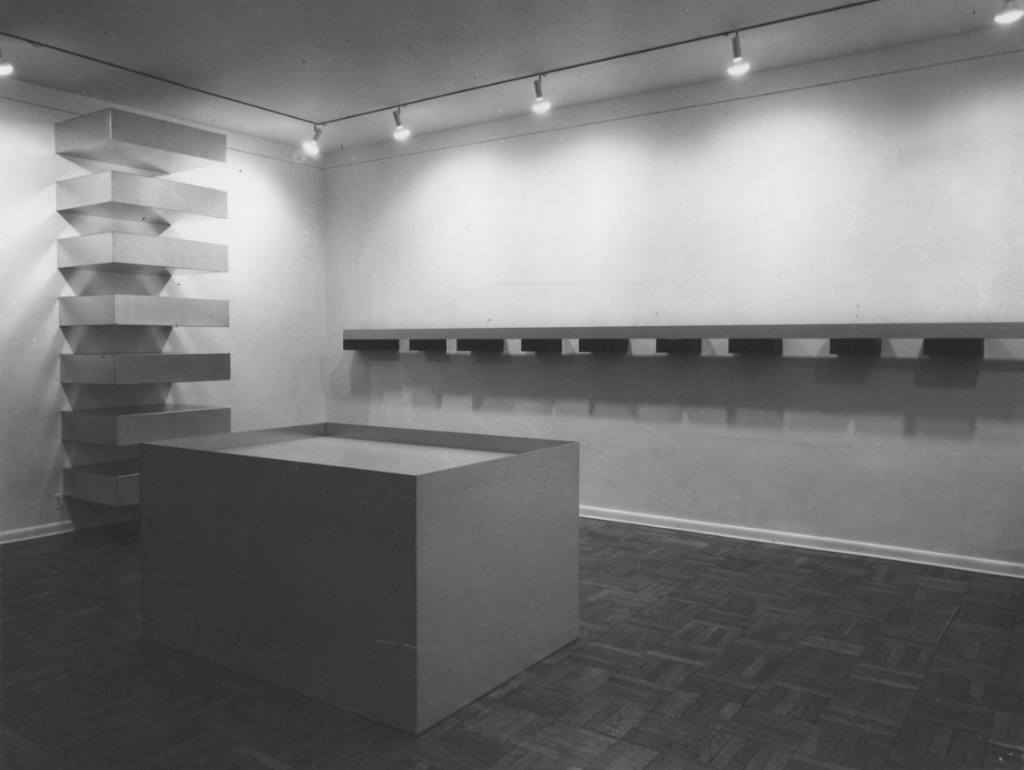 Installation view, Donald Judd, 4 EAST 77