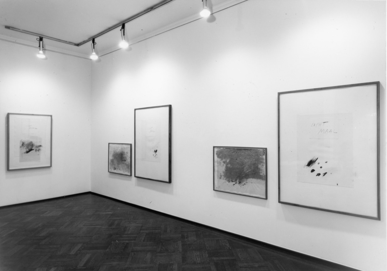 Installation view, Cy Twombly: Watercolors, 4 EAST 77