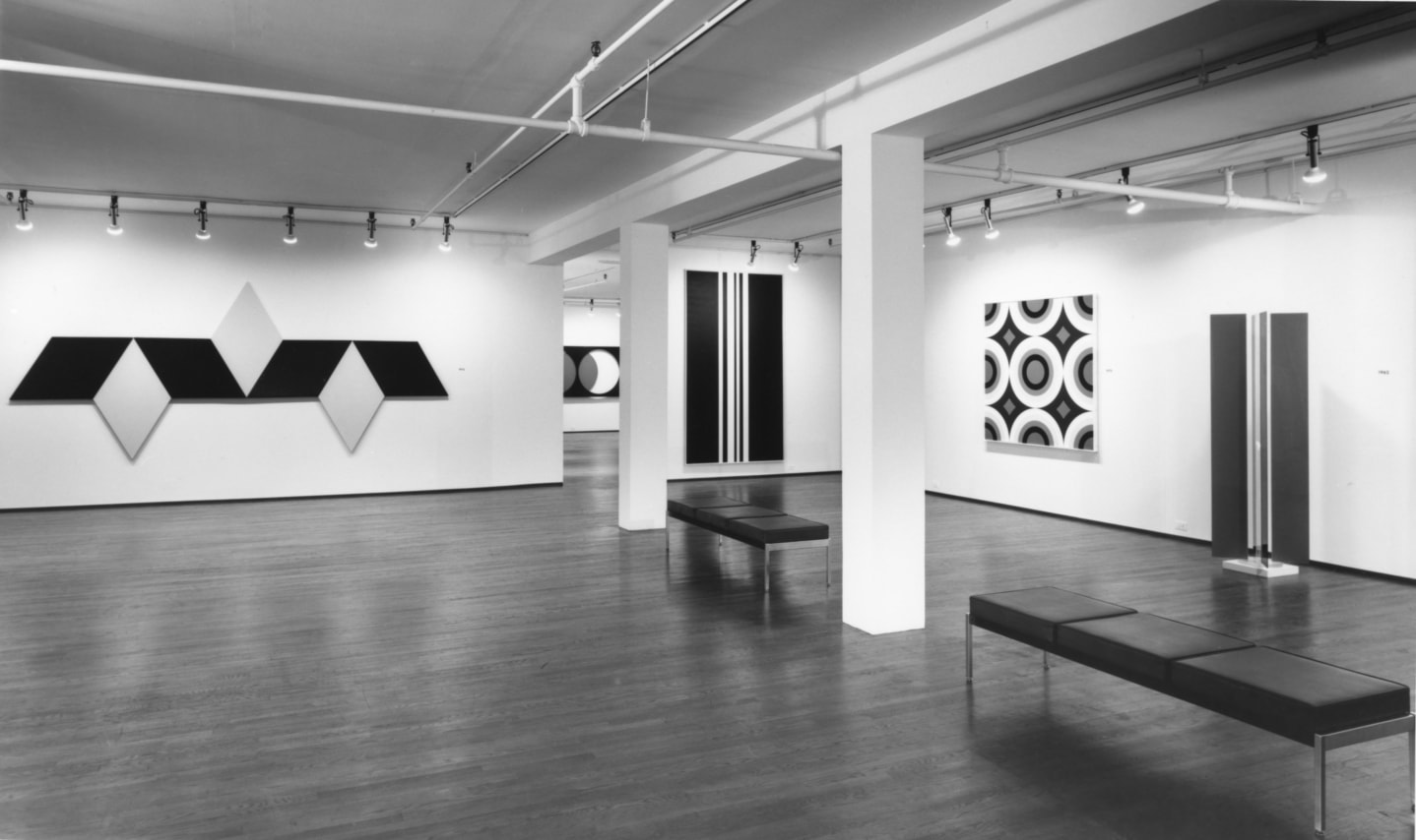 Installation view, Nassos Daphnis: Retrospective 1958 &ndash; 1972, 420 WEST BROADWAY