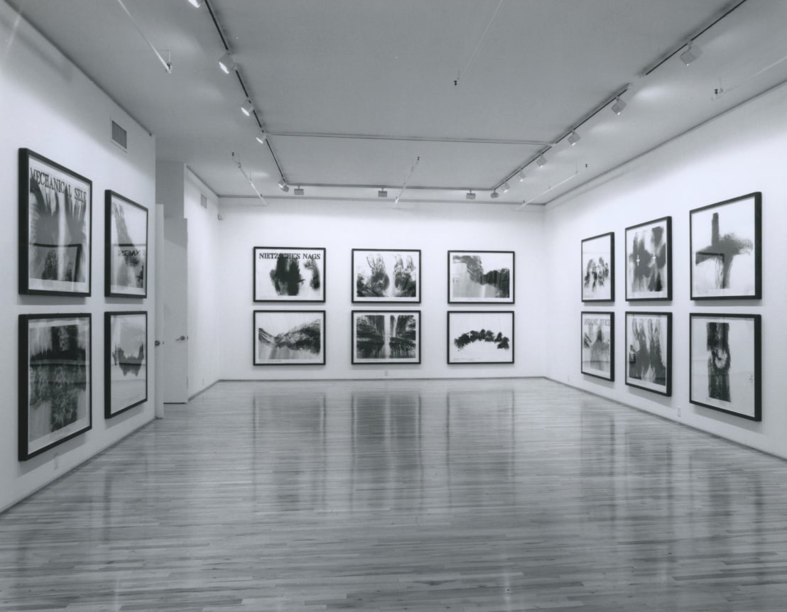 Installation view, Robert Morris - Blind Time IV: Drawing with Davidson, 578 BROADWAY