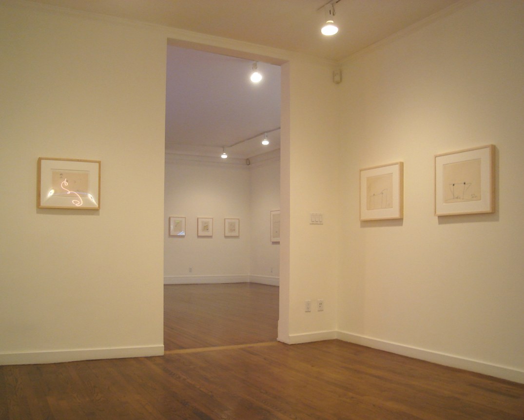 Installation view, Keith Sonnier: Early Sculpture and Drawing, 18 EAST 77