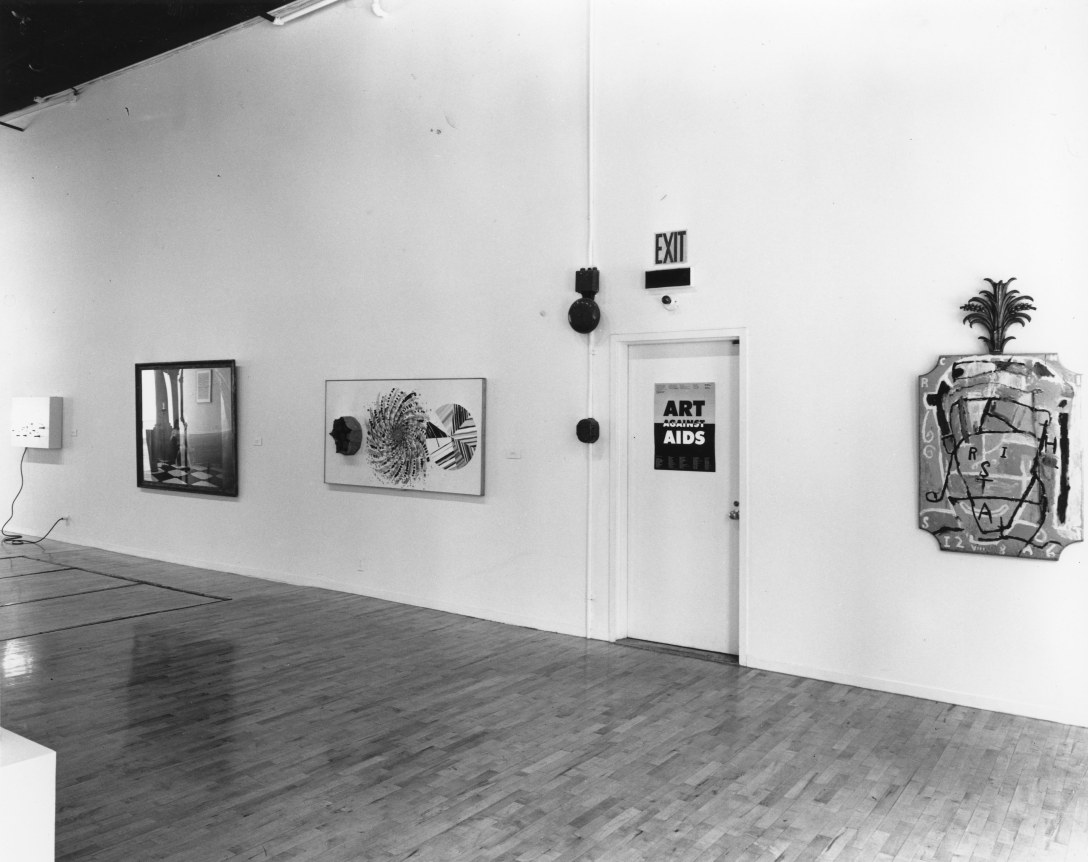 Installation view, Art Against AIDS, 142 GREENE