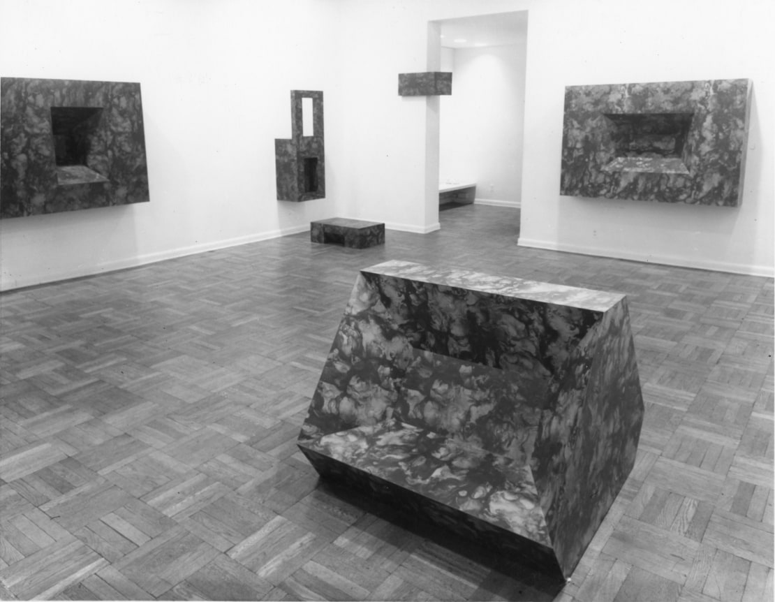 Installation view, Richard Artschwager, 4 EAST 77