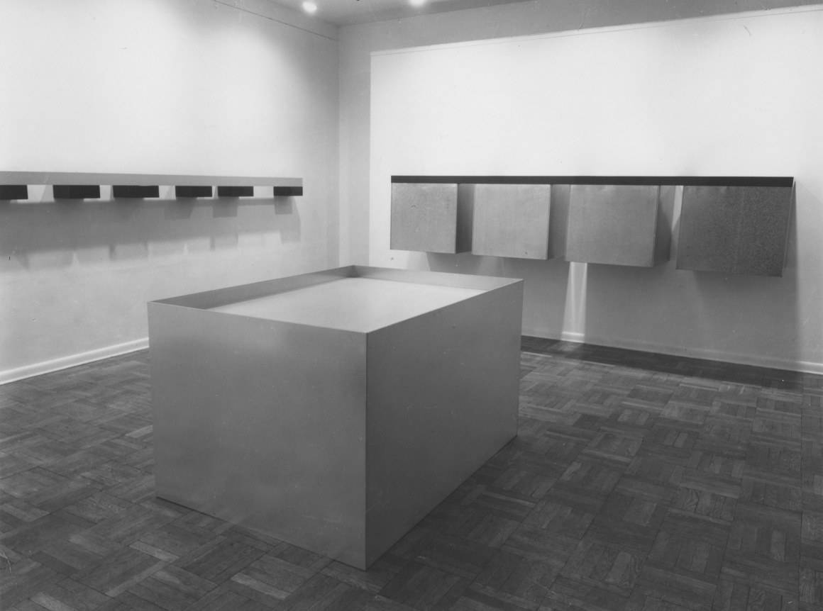 Installation view, Donald Judd, 4 EAST 77