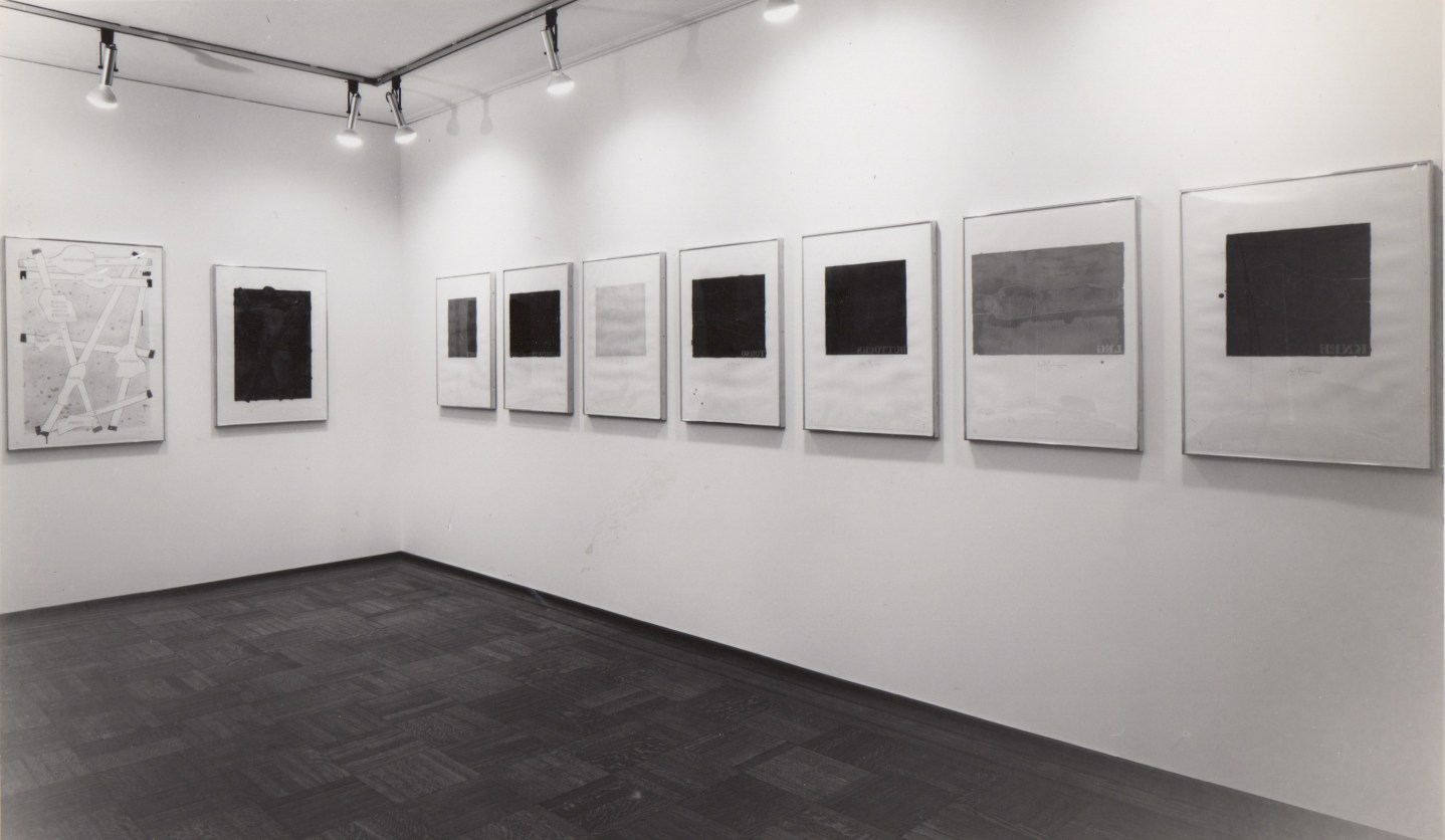 Installation view, Jasper Johns: Four Panel Prints, 4 EAST 77