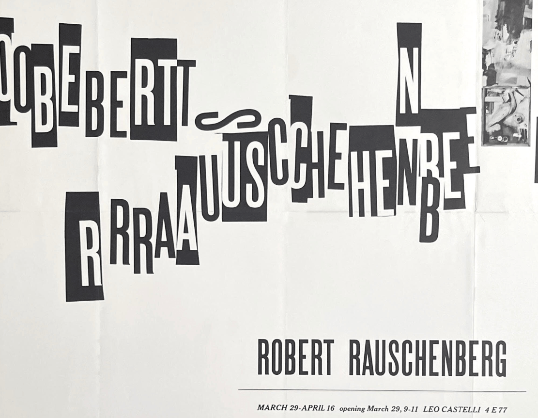 Exhibition Announcement,&nbsp;Robert Rauschenberg