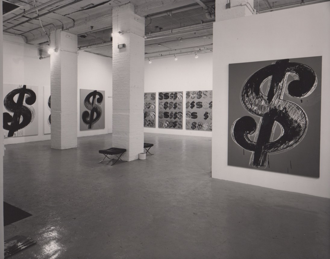 Installation view, Andy Warhol: Dollar Signs, 142 GREENE STREET