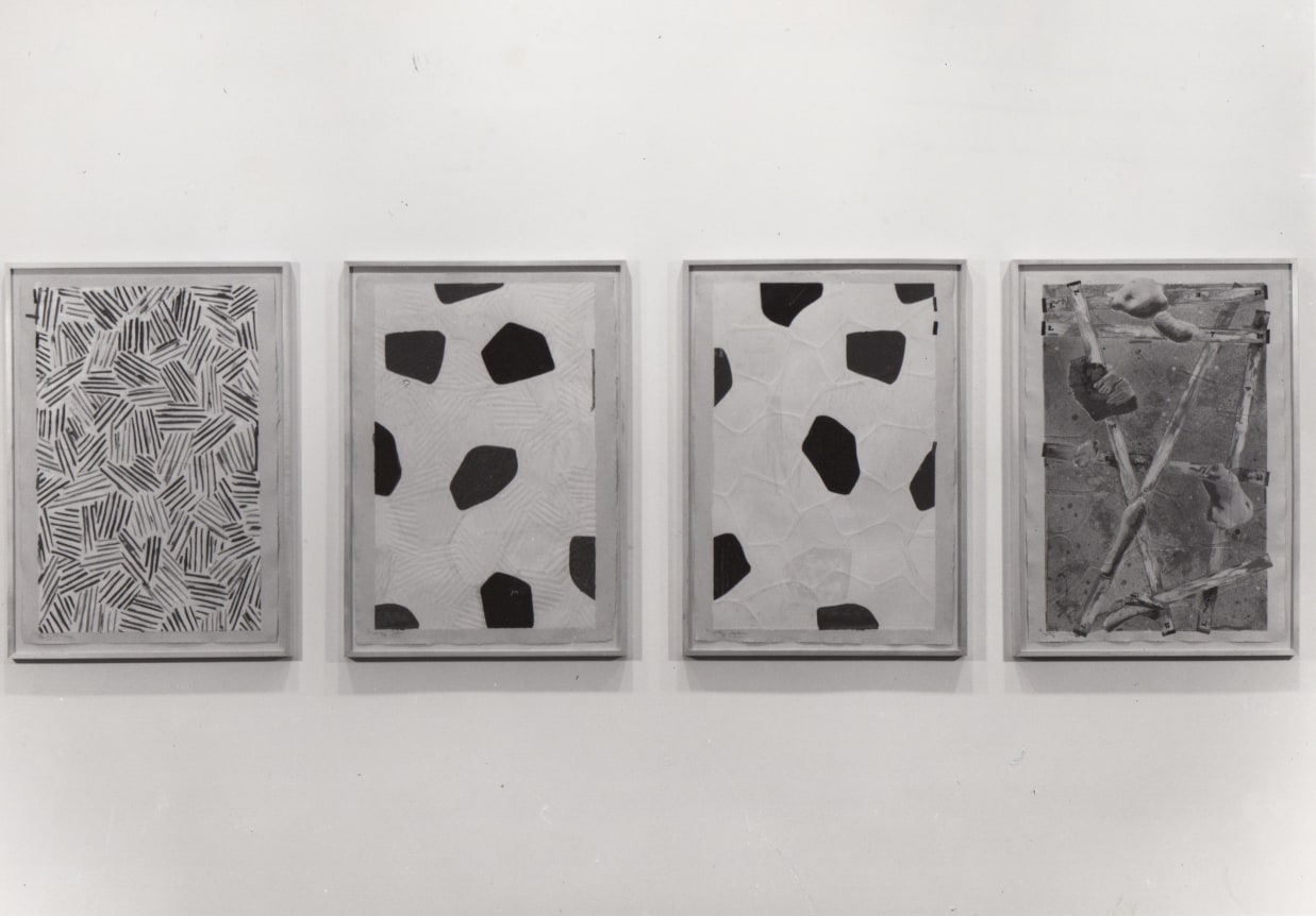 Installation view, Jasper Johns: Four Panel Prints, 4 EAST 77