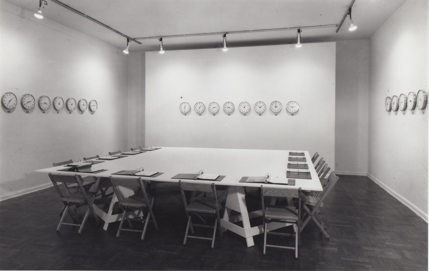Installation view, Joseph Kosuth: The Eighth Investigation, Proposition Three, 4 EAST 77