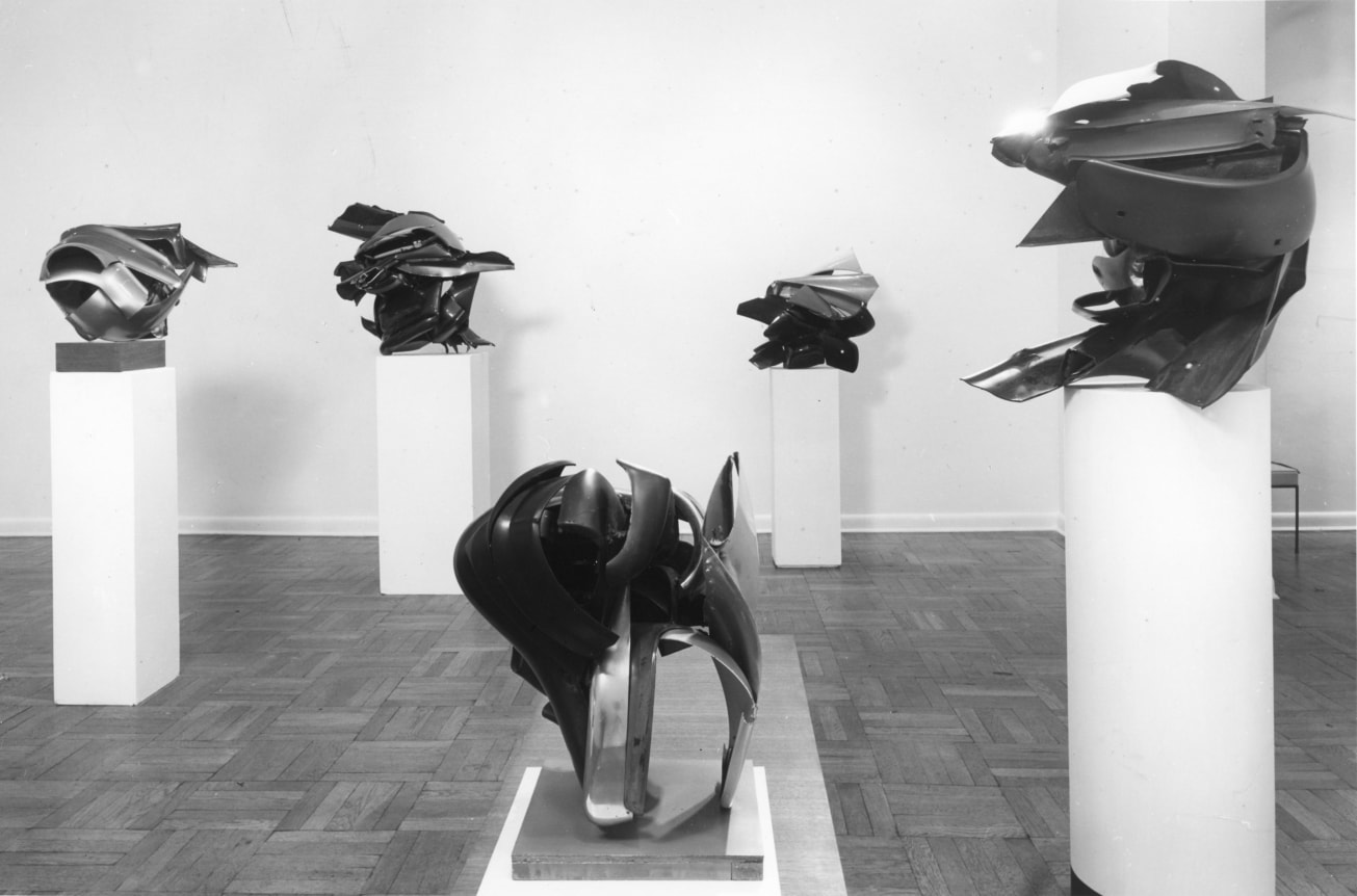 Installation view, John Chamberlain, 4 EAST 77