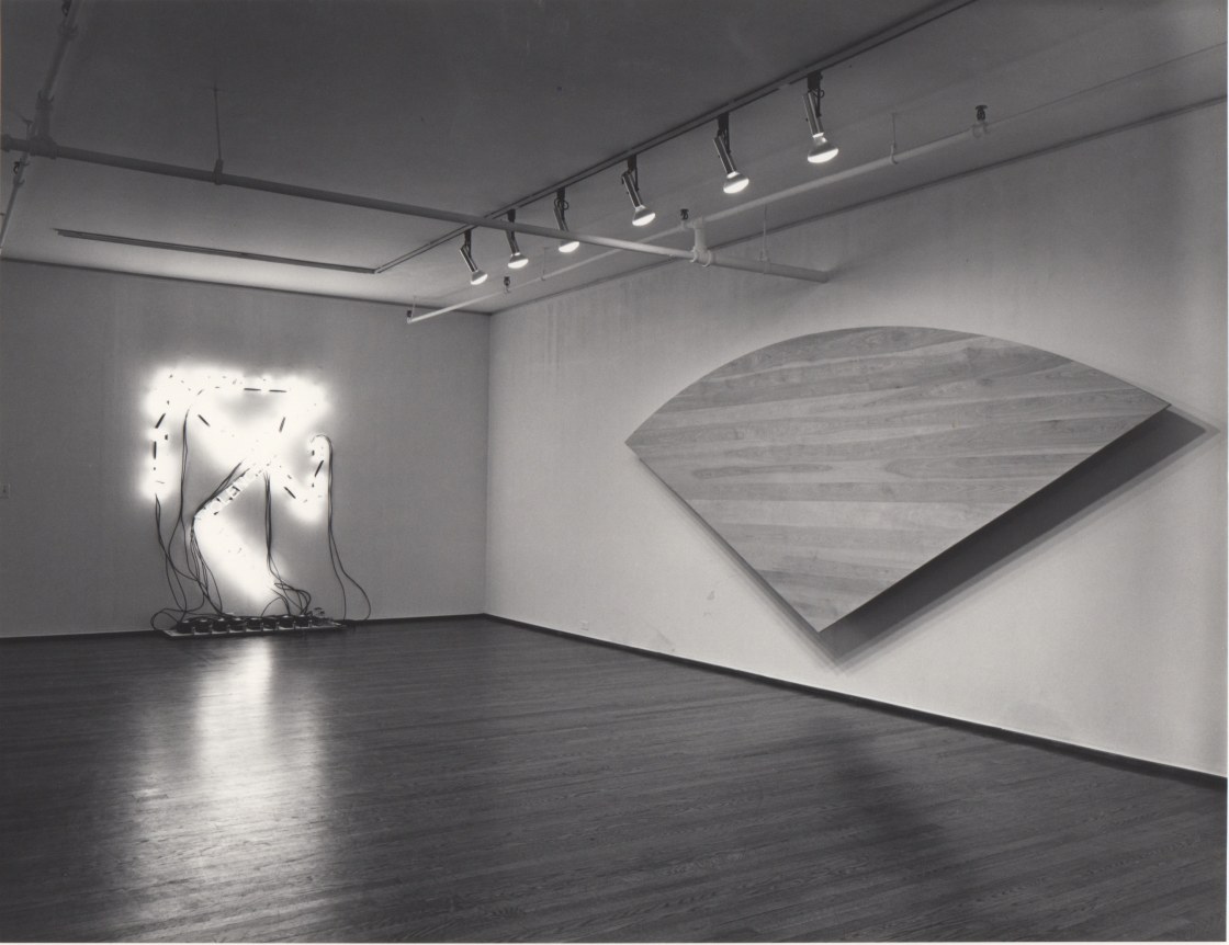 Installation view, Morris, Kelly, Nauman, 420 WEST BROADWAY