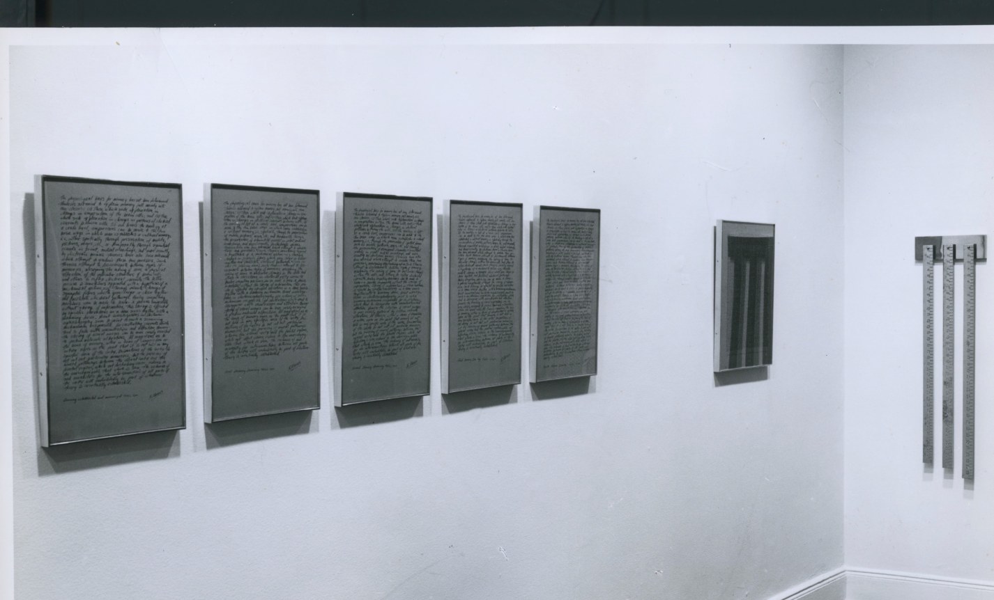 Installation view, Robert Morris: Projects, 4 EAST 77