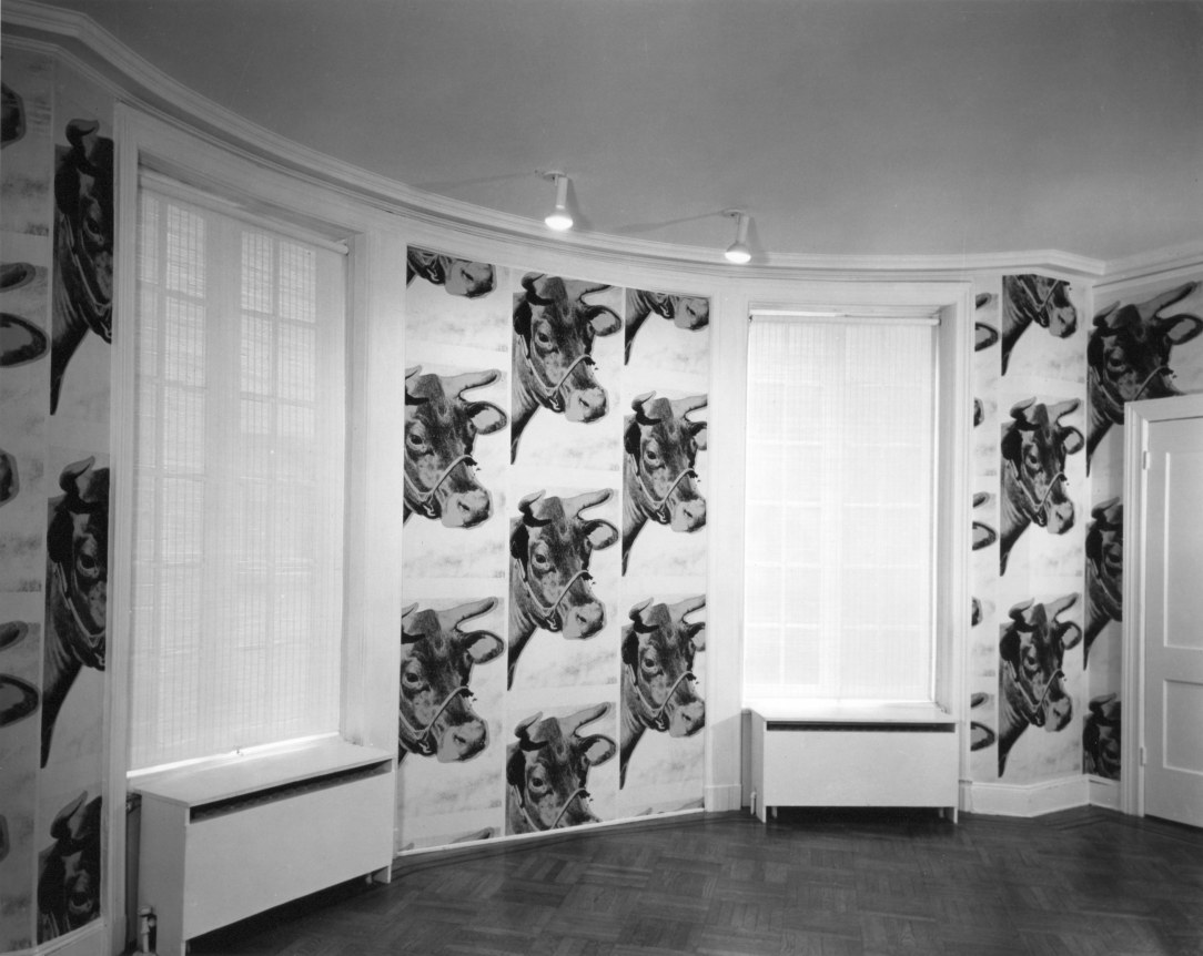 Installation view, Andy Warhol: Wallpaper &amp; Clouds, 4 EAST 77