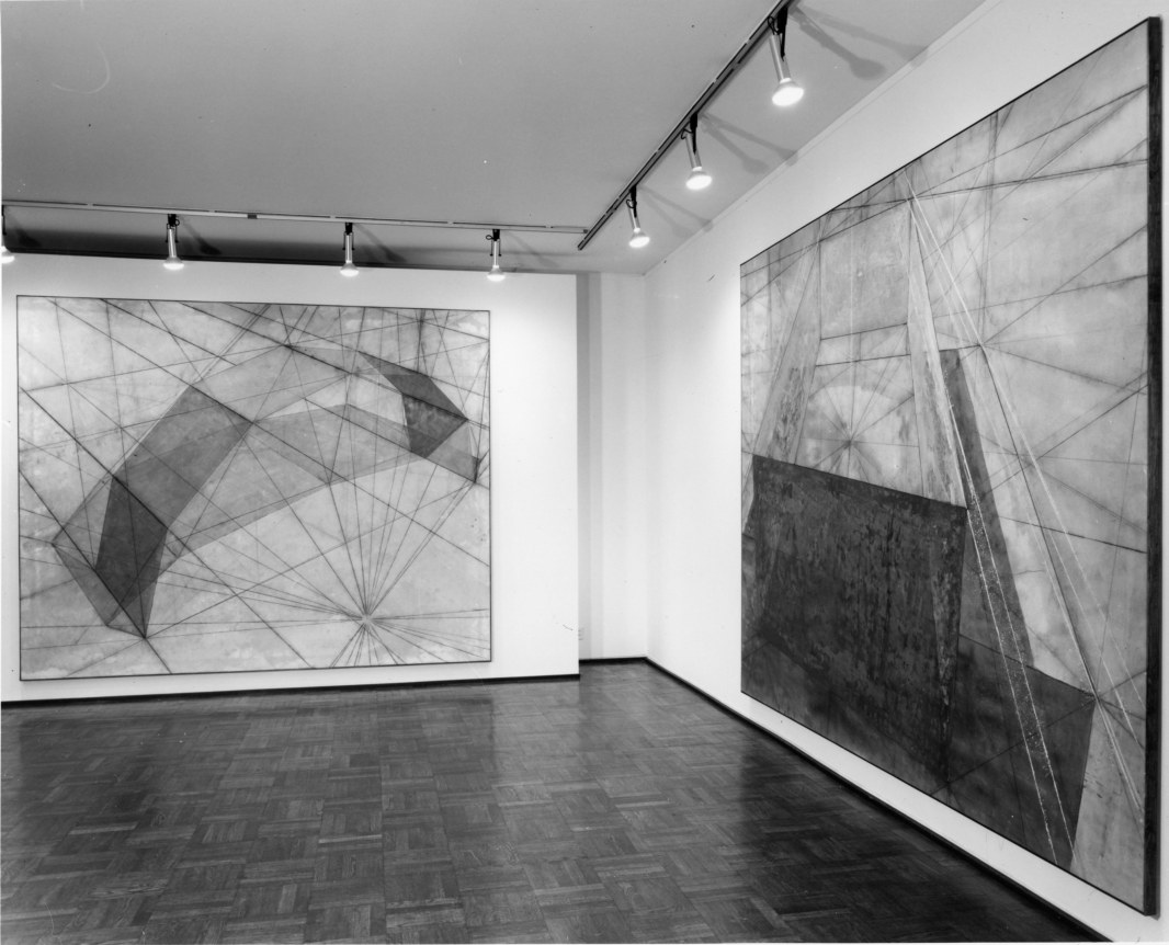 Installation view, Ron Davis: Paintings, 4 EAST 77