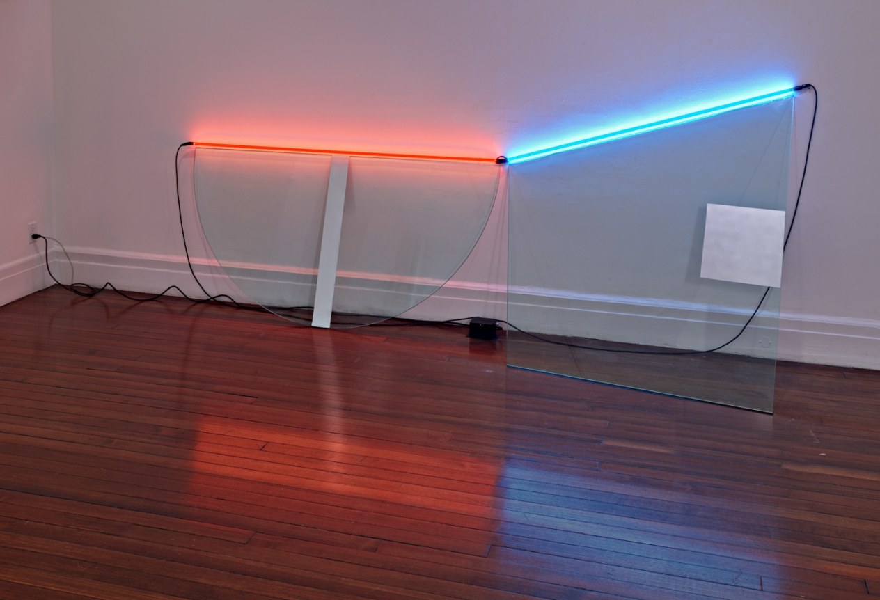 Installation view, Keith Sonnier: Early Sculpture and Drawing, 18 EAST 77