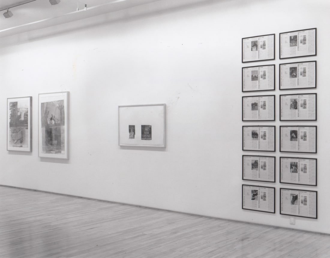 Installation view, Collage Group Exhibition, 578 BROADWAY