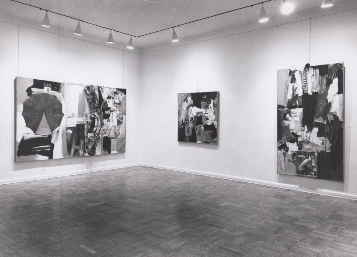 Installation view, Robert Rauschenberg, 4 EAST 77