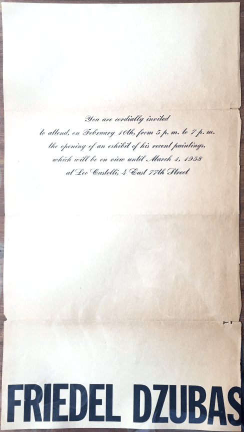 Exhibition Announcement,&nbsp;Friedel Dzubas