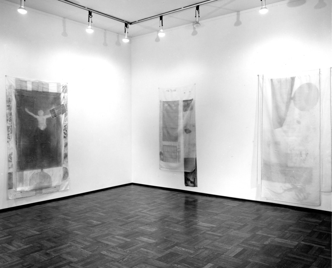 Installation view, Robert Rauschenberg: Hoarfrost Editions, 4 EAST 77