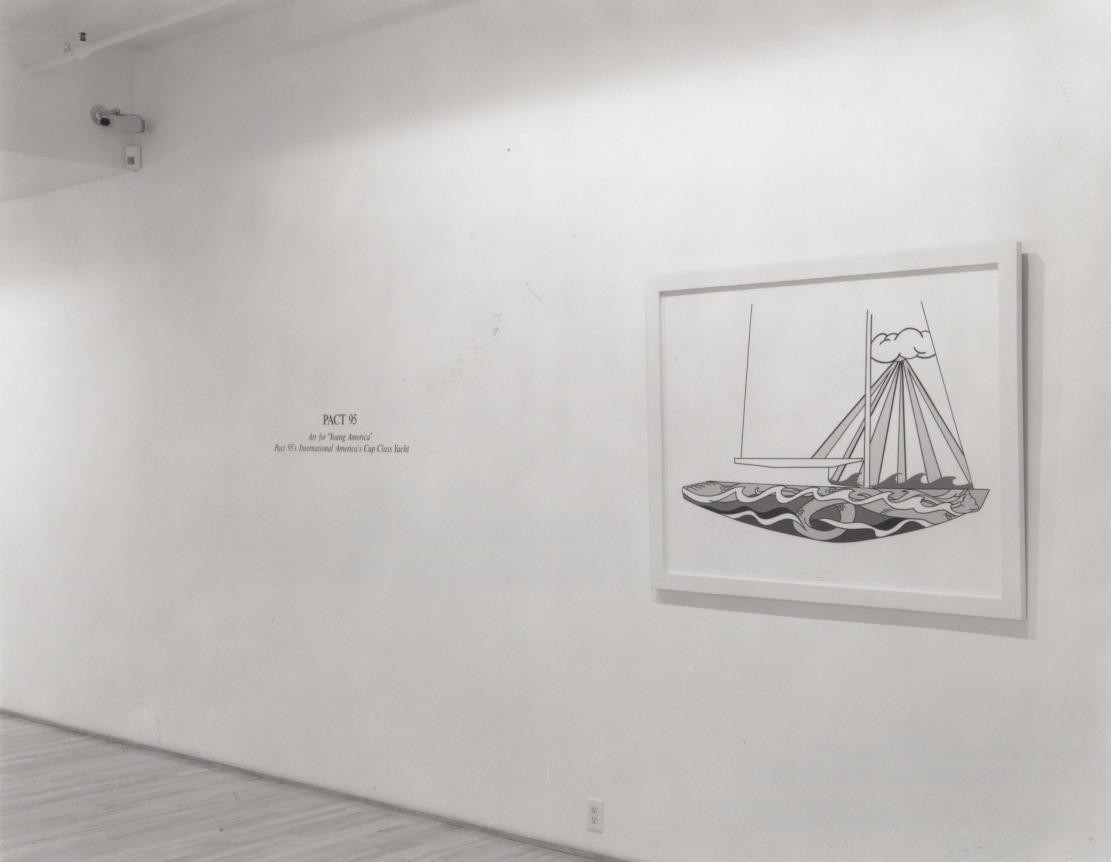 Installation view, Roy Lichtenstein: Pact 95 Art for 'Young America', 578 BROADWAY