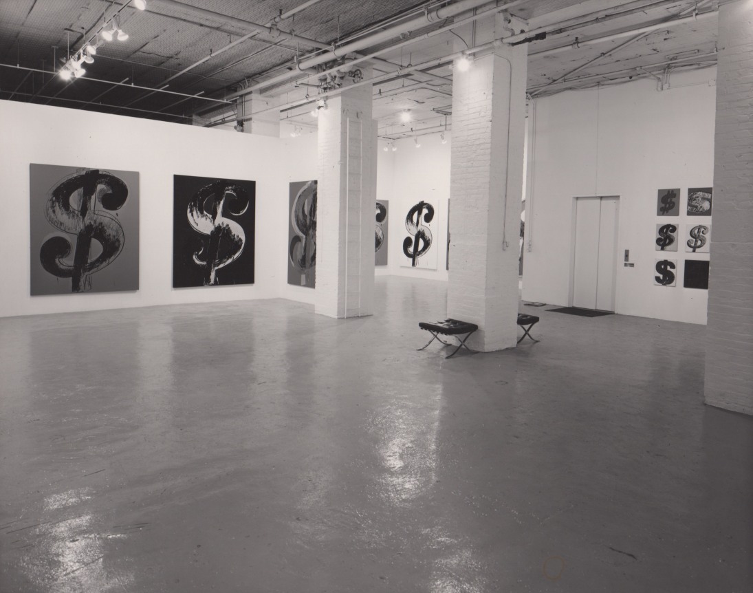 Installation view, Andy Warhol: Dollar Signs, 142 GREENE STREET