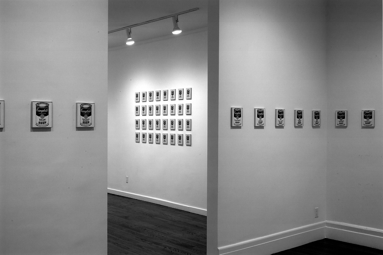Installation views, Richard Pettibone: Sixty-four Campbell's Soup Cans, 18 EAST 77