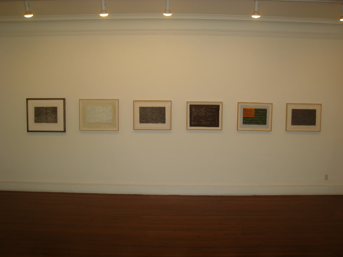 Installation view, Jasper Johns: Drawing Over, 18 EAST 77