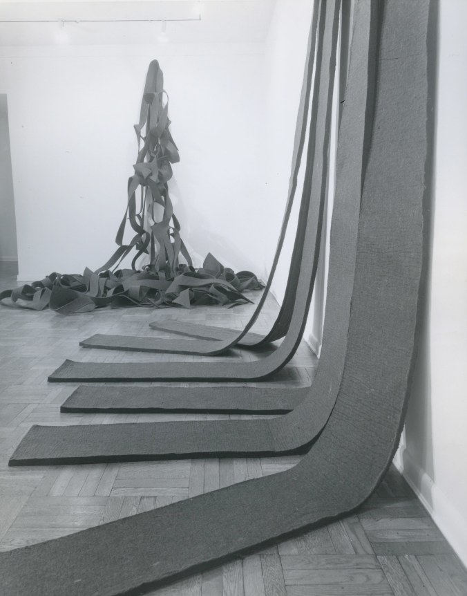 Installation view, Robert Morris, 4 EAST 77