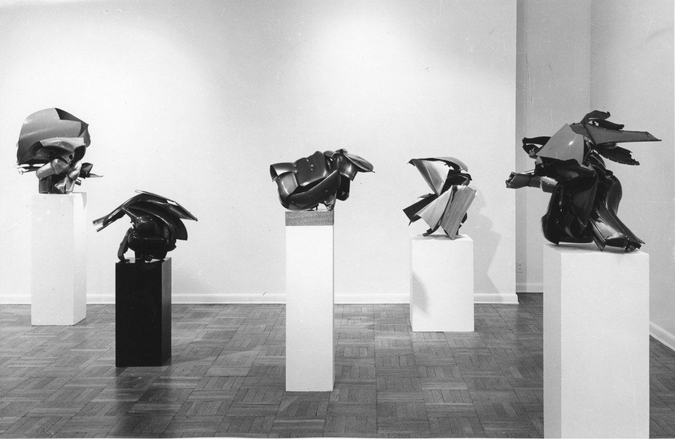 Installation view, John Chamberlain, 4 EAST 77