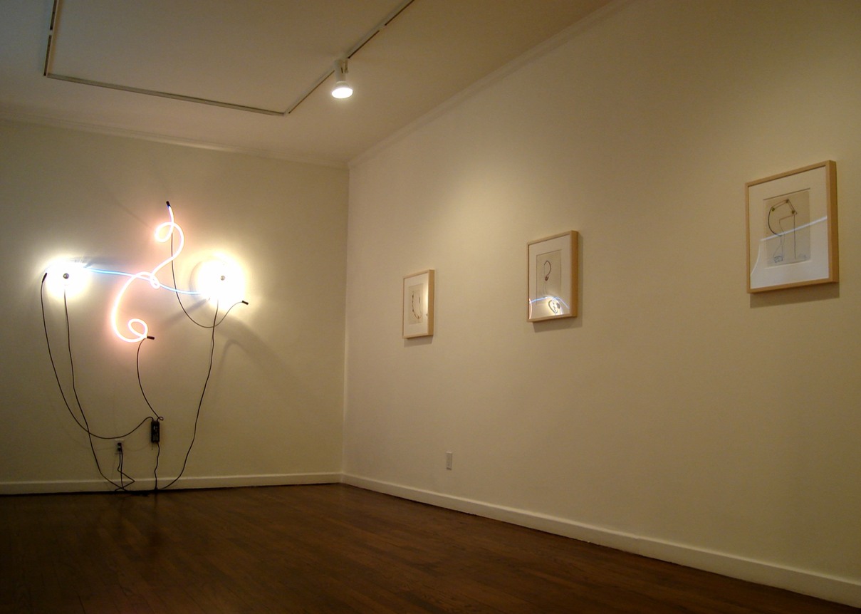 Installation view, Keith Sonnier: Early Sculpture and Drawing, 18 EAST 77