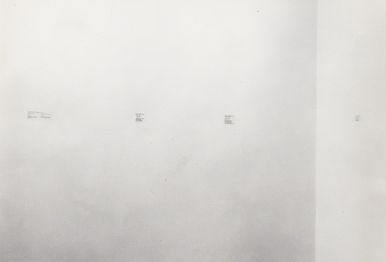 Installation view, Joseph Kosuth, 4 EAST 77