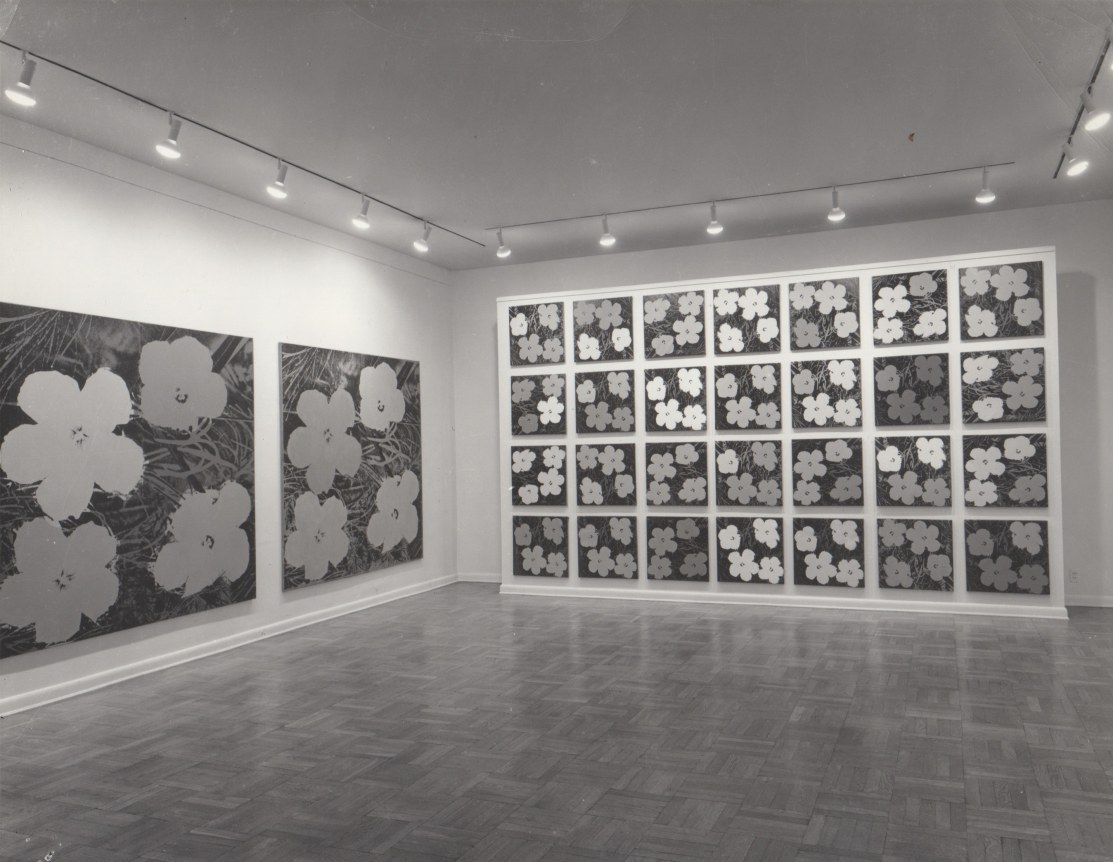 Installation view, Andy Warhol, 4 EAST 77