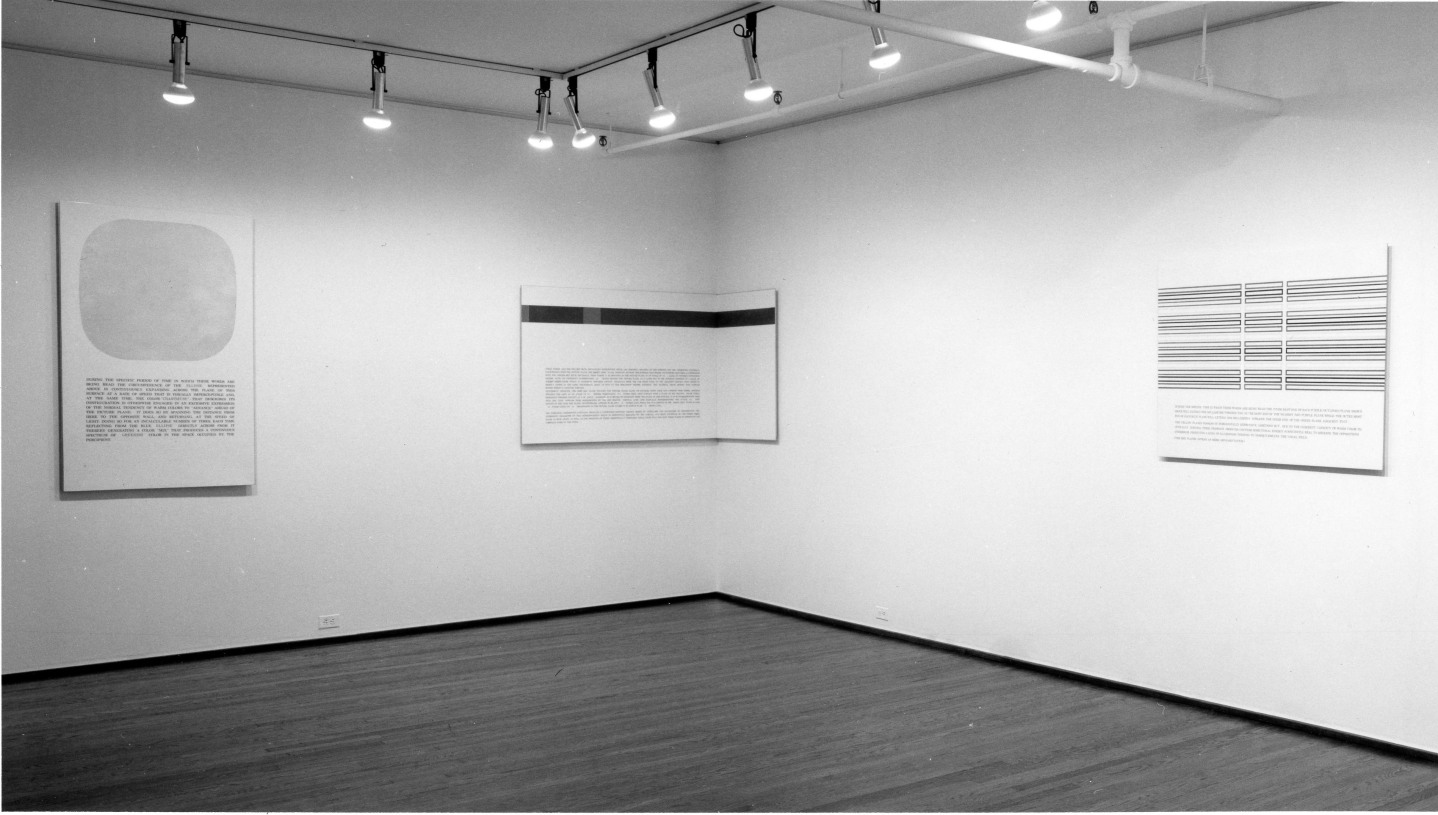Installation view, Douglas Huebler: Mediations, 420 WEST BROADWAY