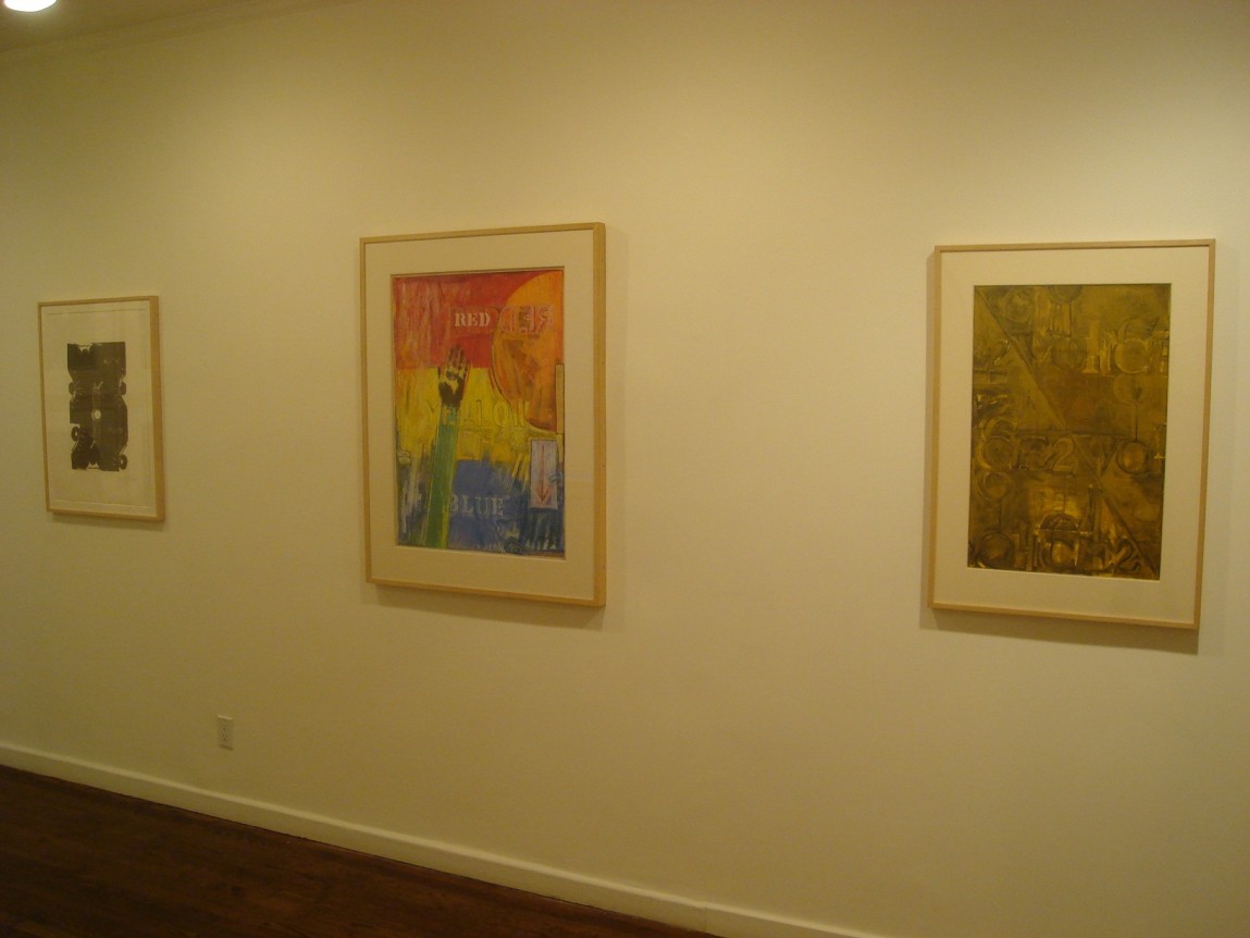 Installation view, Jasper Johns: Drawing Over, 18 EAST 77