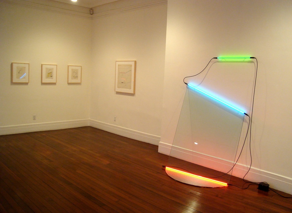 Installation view, Keith Sonnier: Early Sculpture and Drawing, 18 EAST 77