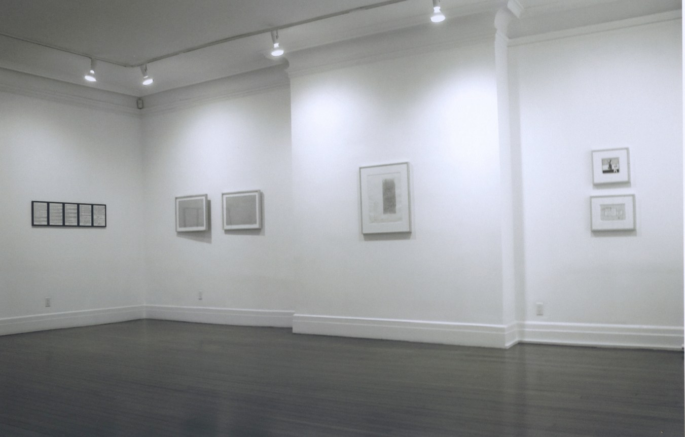 Installation view, Text Drawings, 18 EAST 77