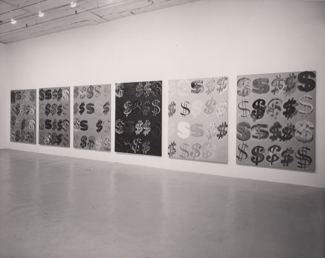 Installation view, Andy Warhol: Dollar Signs, 142 GREENE STREET