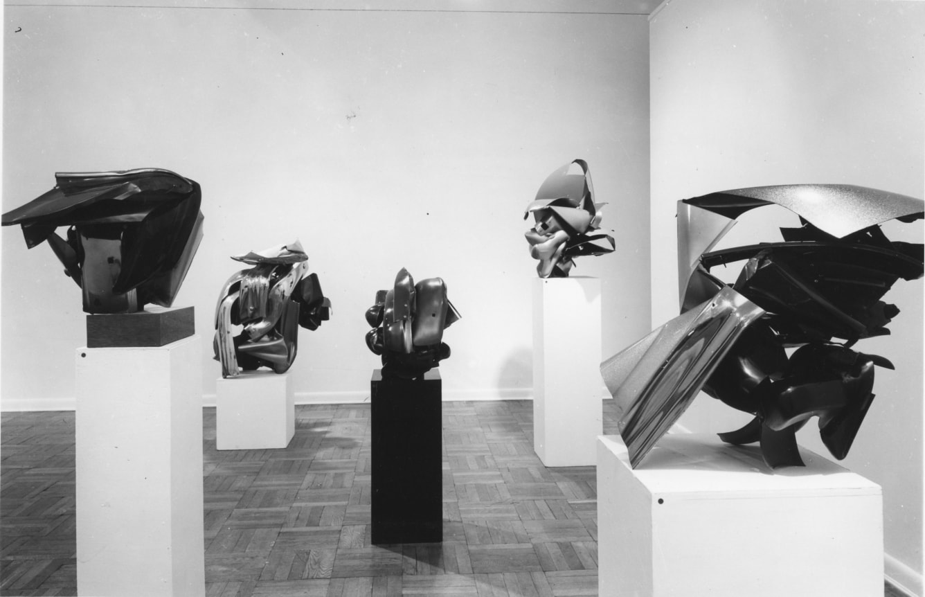 Installation view, John Chamberlain, 4 EAST 77
