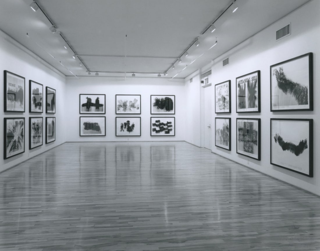 Installation view, Robert Morris - Blind Time IV: Drawing with Davidson, 578 BROADWAY