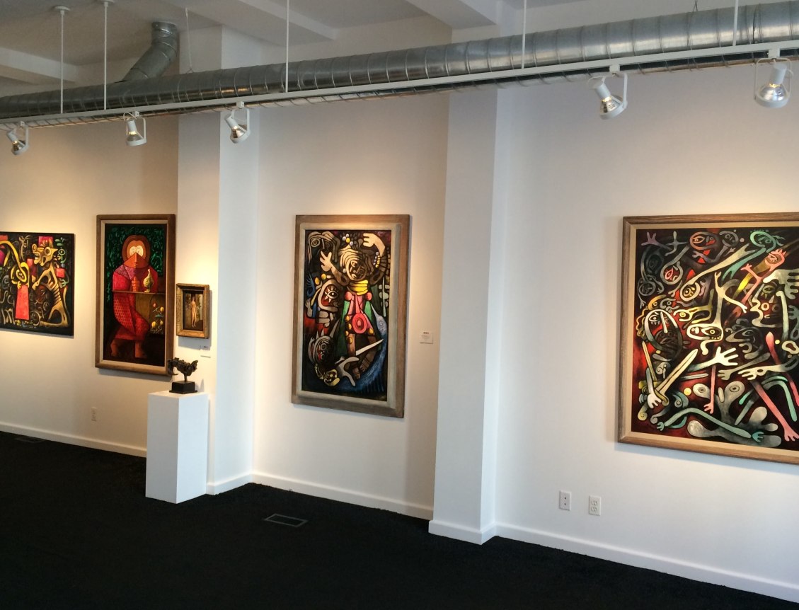 Julio De Diego exhibition at Caldwell Gallery in Hudson.