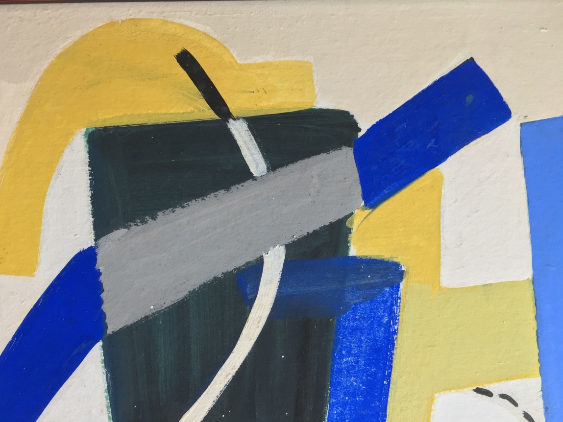 Detail of 1938 Untitled Abstraction by Vaclav Vytlacil.