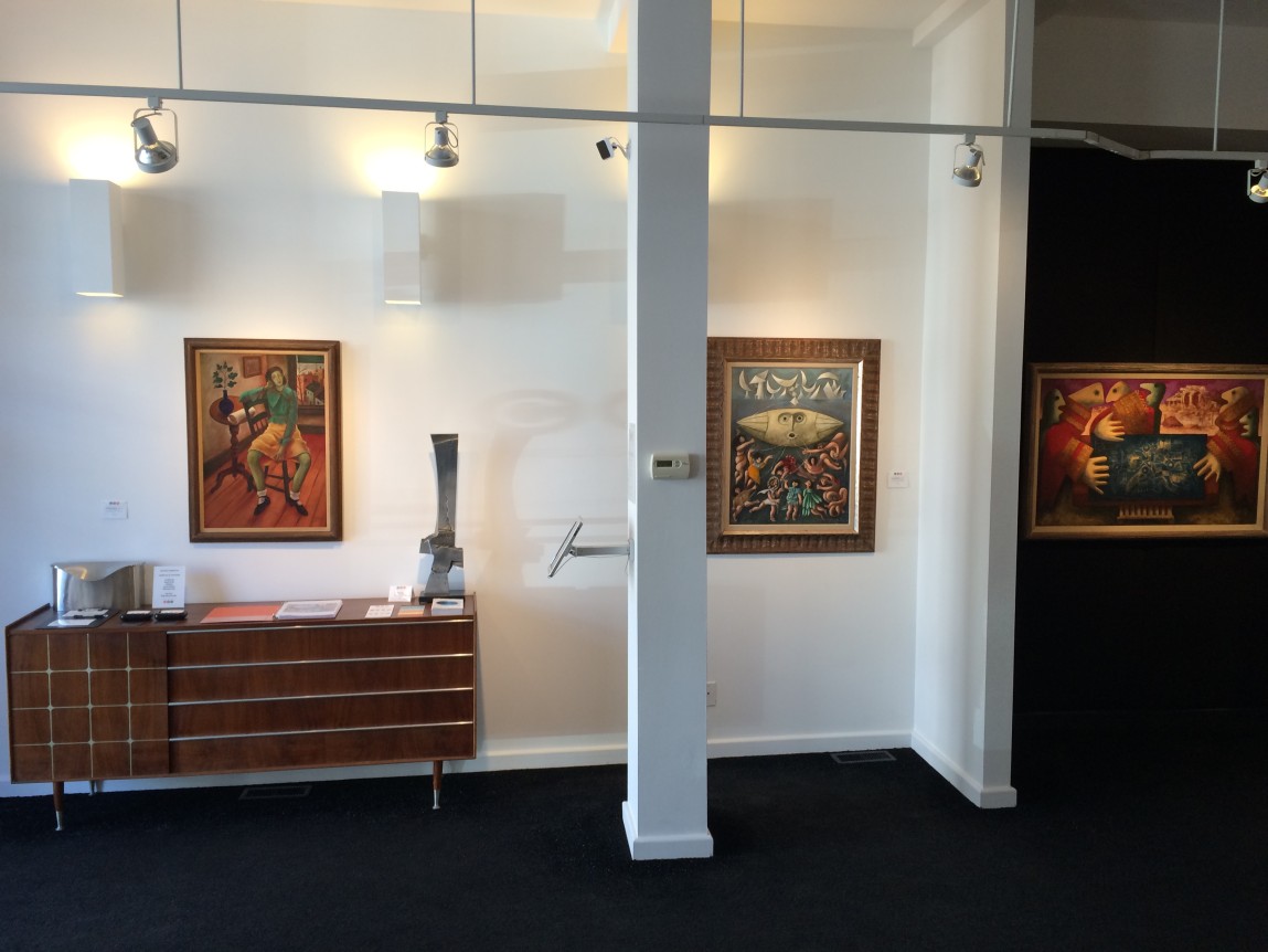 Julio de Diego - Love, War and the Bomb at Caldwell Gallery in Hudson.