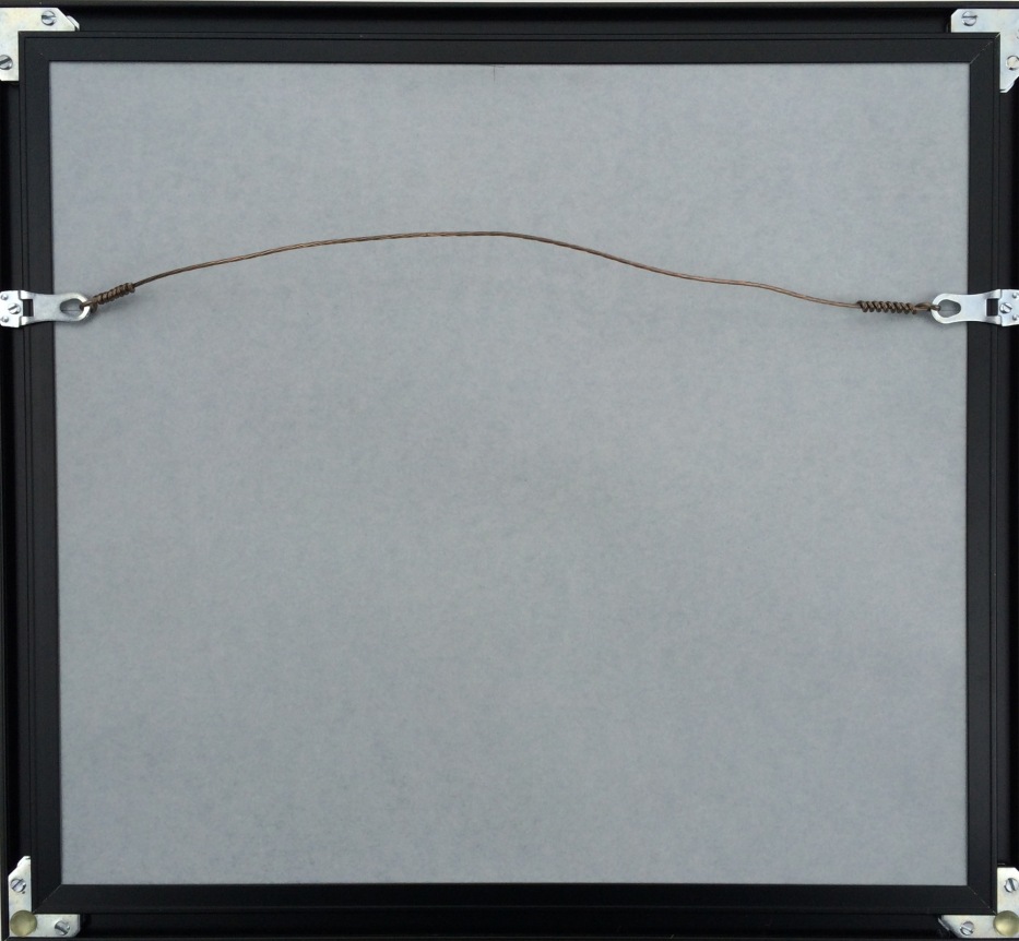 Verso of &quot;Synchromist Abstraction&quot; watercolor painting by Jay Van Everen.