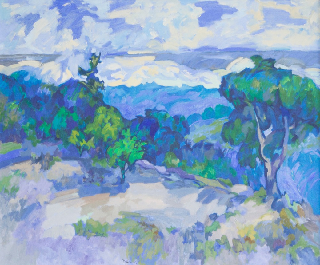 Oil painting entitled "Blue Dusk" by Easton Pribble.