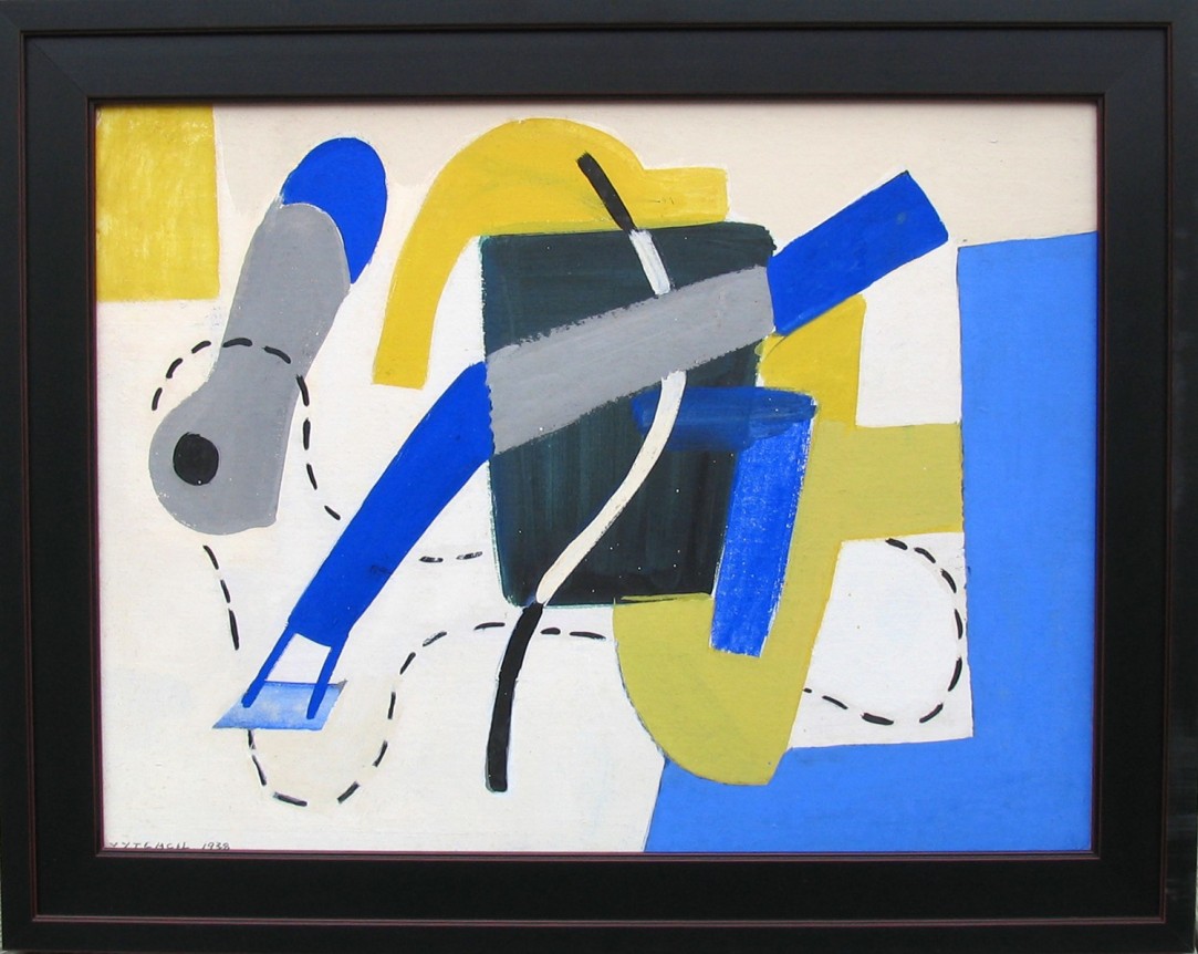 1938 untitled abstraction by Vaclav Vytlacil.
