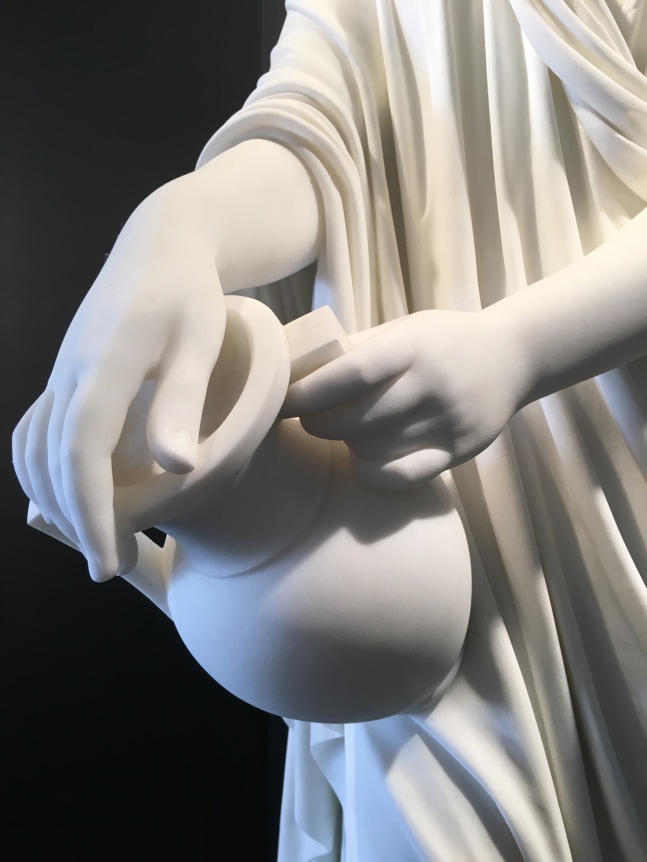 Hand and pitcher detail on Woman of Samaria