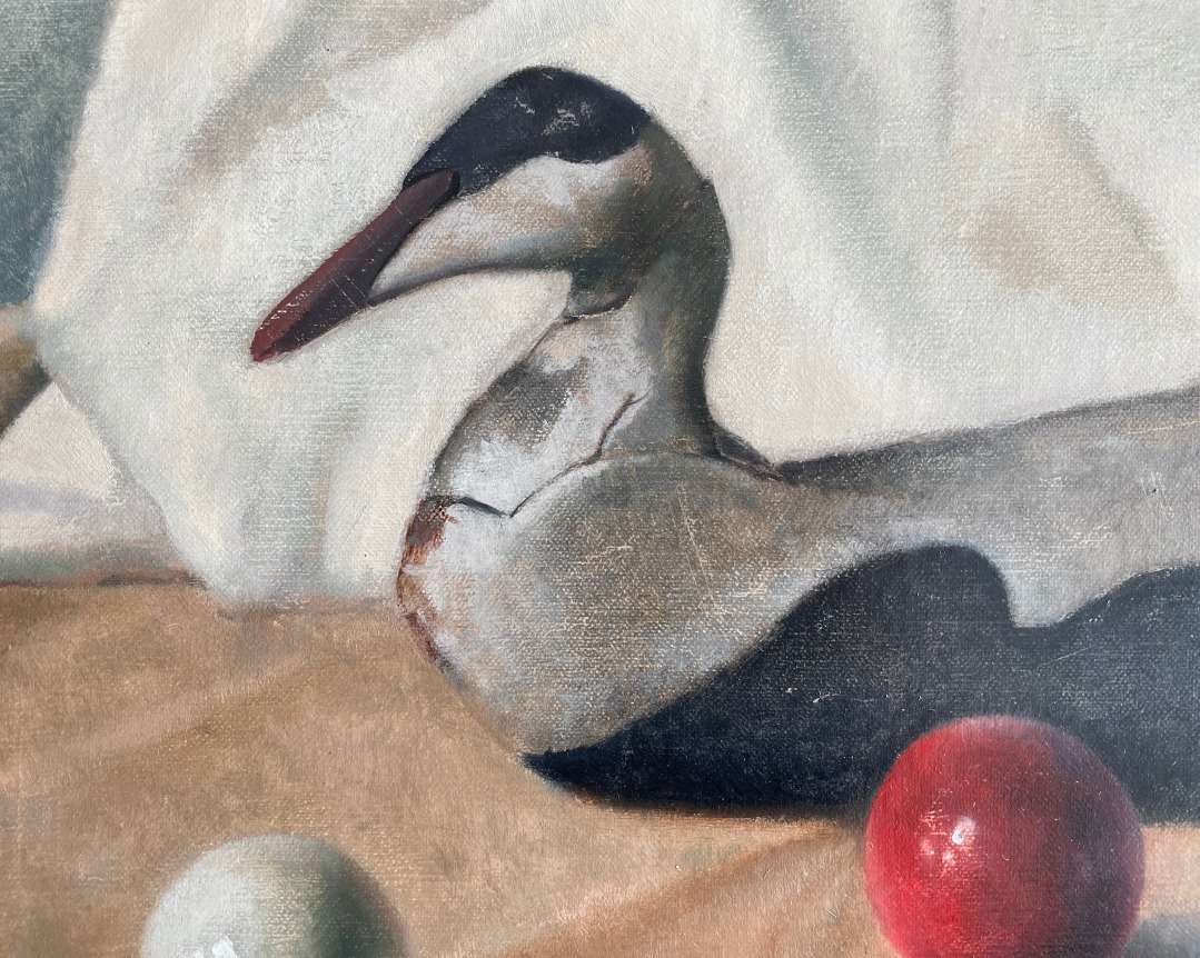 Detail of "The Wood Decoy" by Paul Sample.