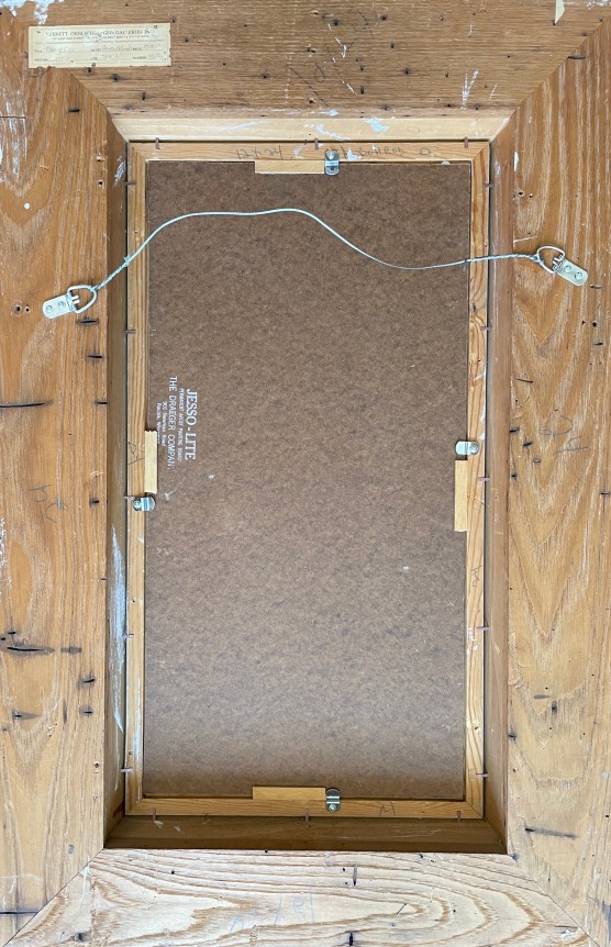 Verso view of "Tree of Life" painting by Aaron Bohrod.