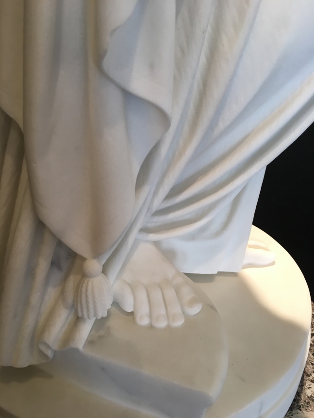 Foot detail on Woman of Samaria.